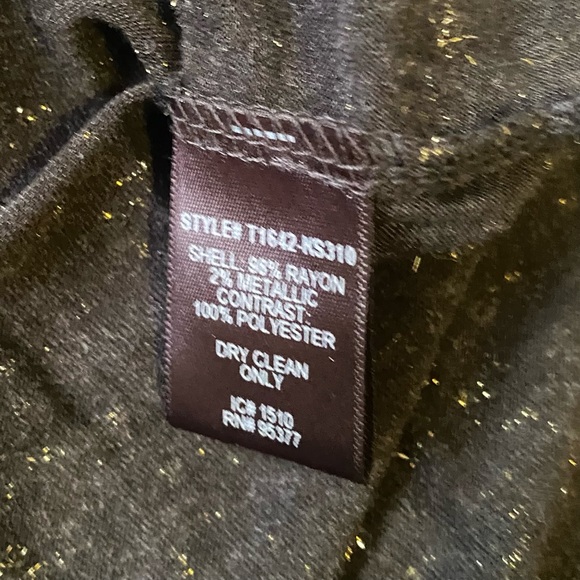 SANCTUARY NWT ‘Ashley’ Glitter Detail Top Black and Gold Size XS - Picture 8 of 9